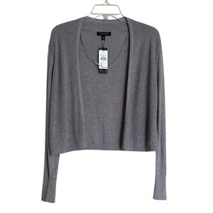 Banana Republic Silk Open Front Cropped Cardigan NWT